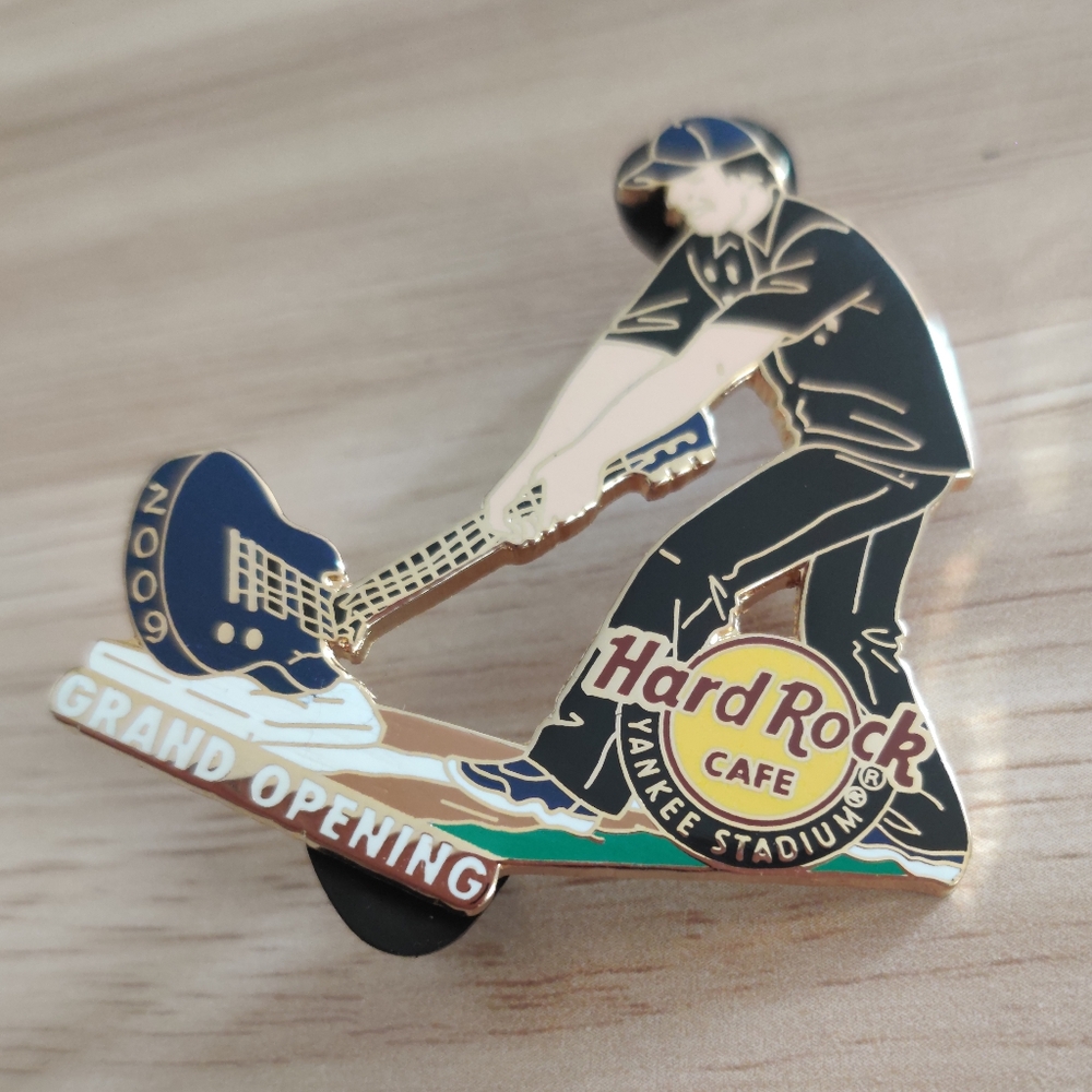 Hard Rock Cafe Yankee Stadium Grand Opening Staff Enamel Pin 2009